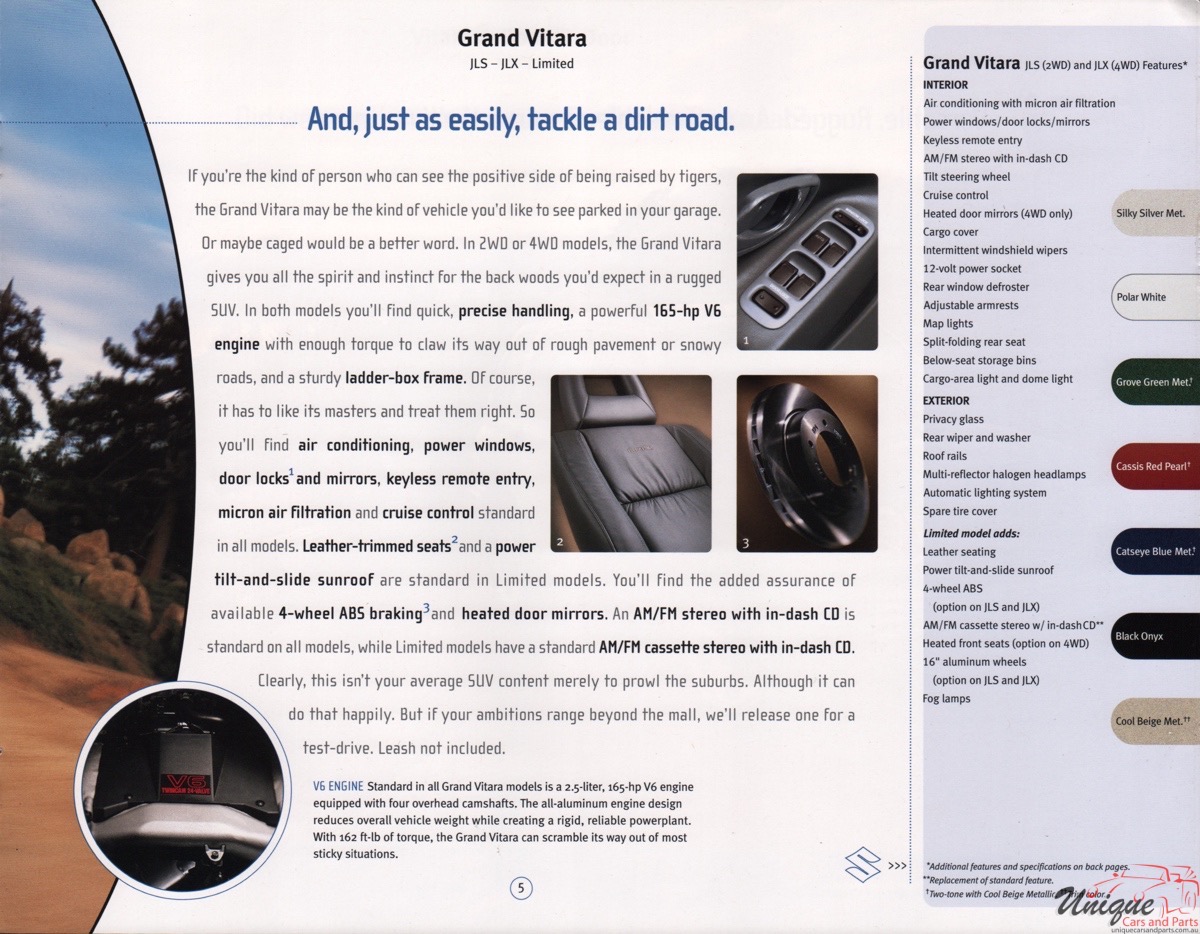 2002 Suzuki Brochure Page 4